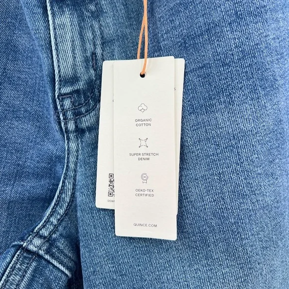 Quince Luna stretch wide leg jeans 30 inch inseam size 31 - Picture 8 of 13